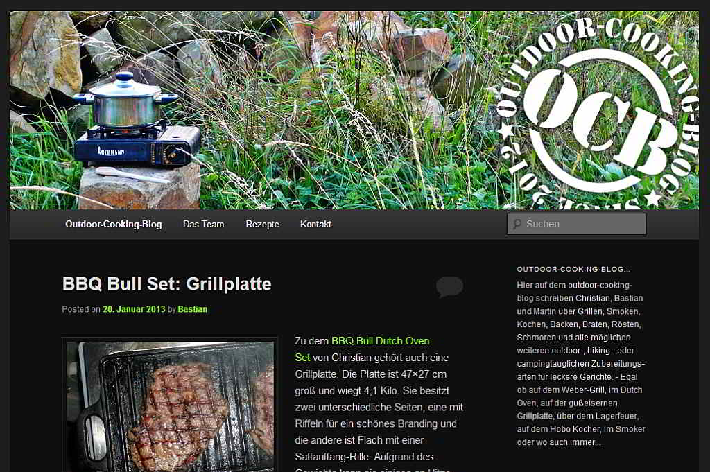 Gasprofi24 - Blog des Monats Januar 2013 - Outdoor-Cooking-Blog-2