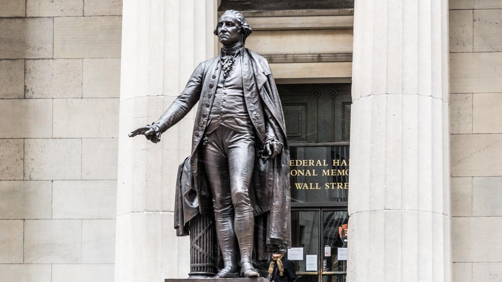 George Washington Statue Wallstreet NYC - Amerikanisches BBQ (c) 2015 Sven Giese