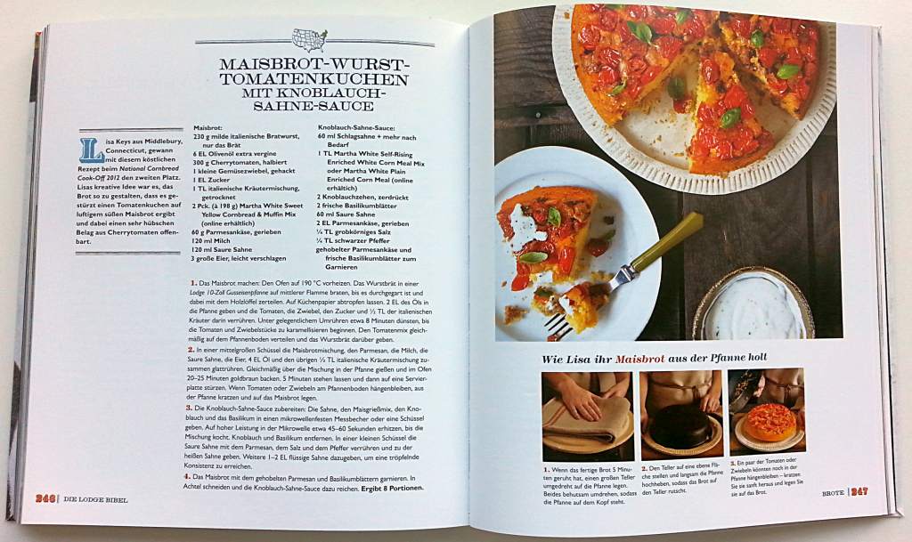 Rezept Maisbrot-Wurst-Tomatenkuchen aus der Lodge-Bibel - GasProfi24-Blog