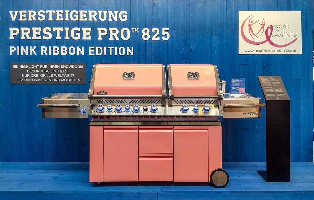 Napoelon Prestige Pro 825 in Pink zugunsten von Pink Ribbon. spoga+ gafa 2018 Rückblick. GasProfi24